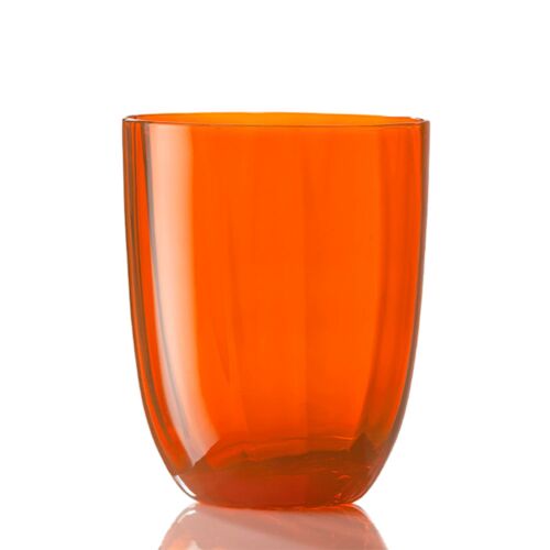 Nason Moretti Idra Water Glass Orange Optic