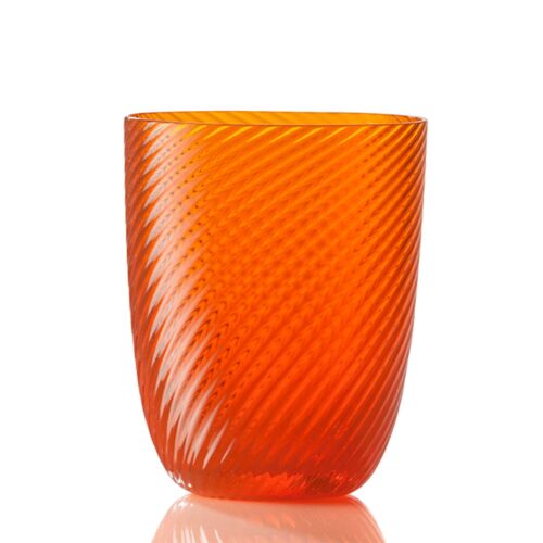 Nason Moretti Idra Water Glass Orange Torse