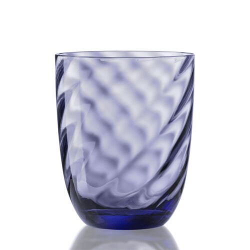 Nason Moretti Idra Water Glass Wisteria Optic Twisted