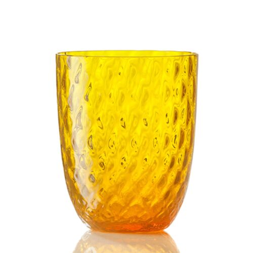 Nason Moretti Idra Water Glass Yellow Balloton