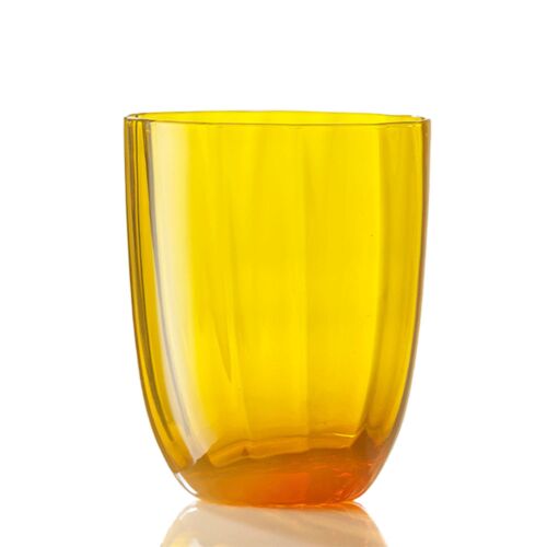 Nason Moretti Idra Water Glass Yellow Optic