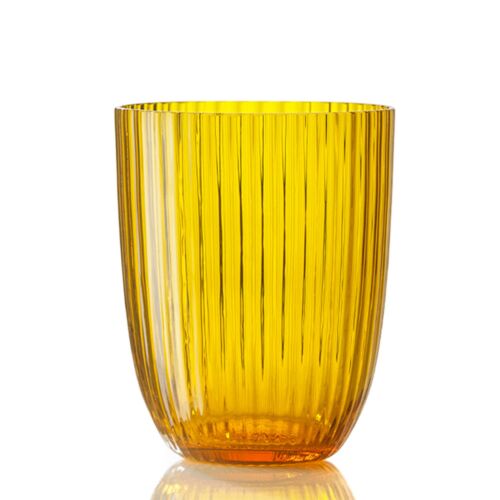 Nason Moretti Idra Water Glass Yellow Rigadin