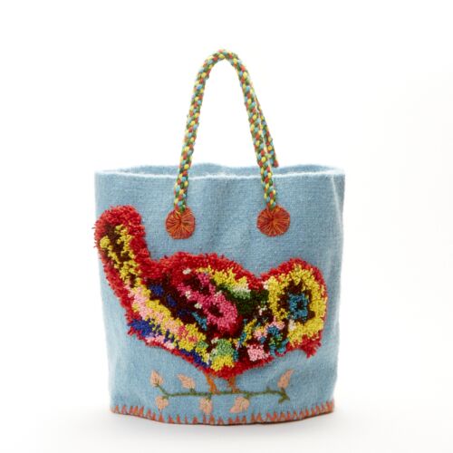 Nathalie Lete Tote Bag Small Blue