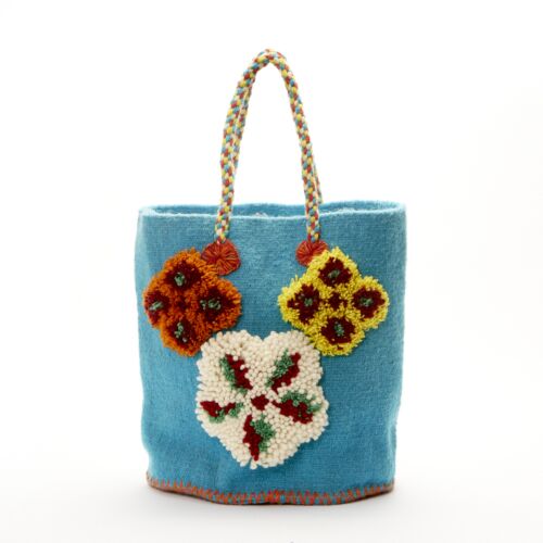 Nathalie Lete Tote Bag Small Blue