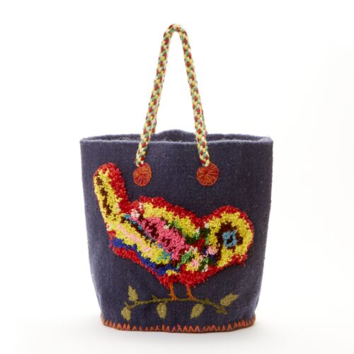 Nathalie Lete Tote Bag Small Dark Blue