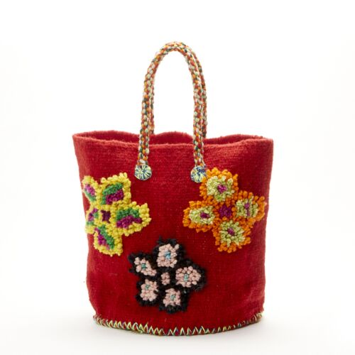 Nathalie Lete Tote Bag Small Dark Red