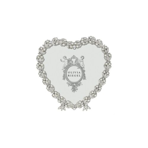   Olivia Riegel Contessa Heart Silver Frame 3.5"