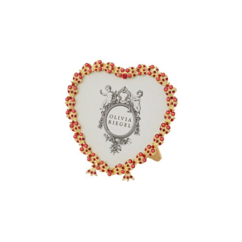   Olivia Riegel Contessa Red Heart Gold Frame 3.5"