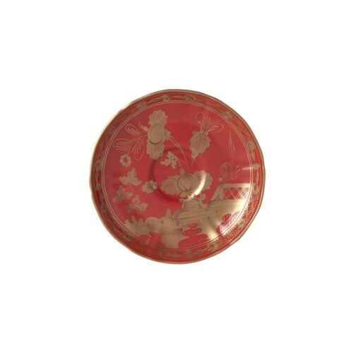 Ginori Oriente Italiano Rubrum Gold Rim Coffee Saucer