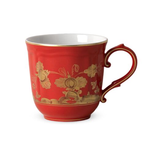 Ginori Oriente Italiano Rubrum Gold Rim Mug