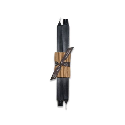 Greentree Home Square Black Taper Pair 12"