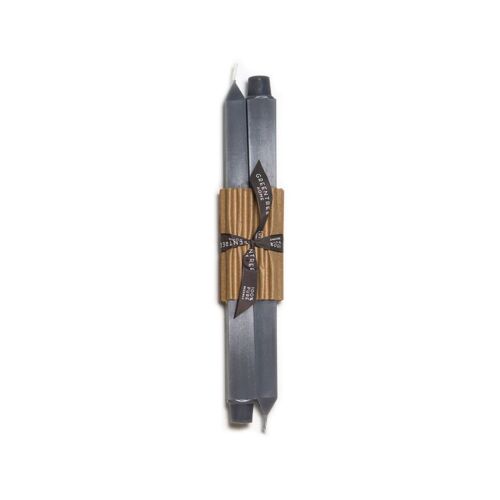 Greentree Home Square Gray Taper Pair 12"