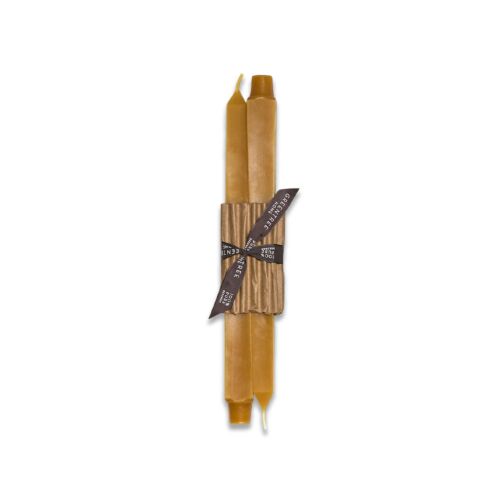 Greentree Home Square Natural Taper Pair 12"