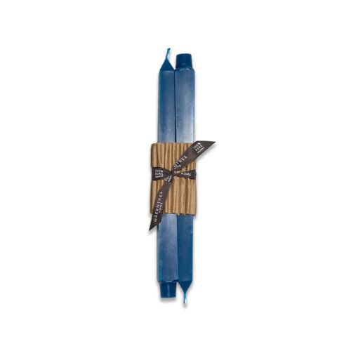 Greentree Home Square Peacock Taper Pair 12"