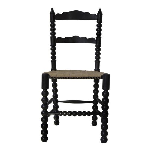 Oak Black Finish Perle Chair