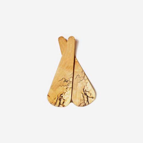 Peterman Maple Spalted Salad Server/Pair