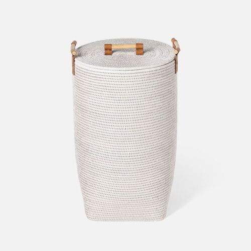 Pigeon & Poodle Antalya White Rattan Hamper