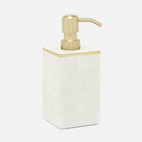 Pigeon & Poodle Bradford White & Gold Soap Pump