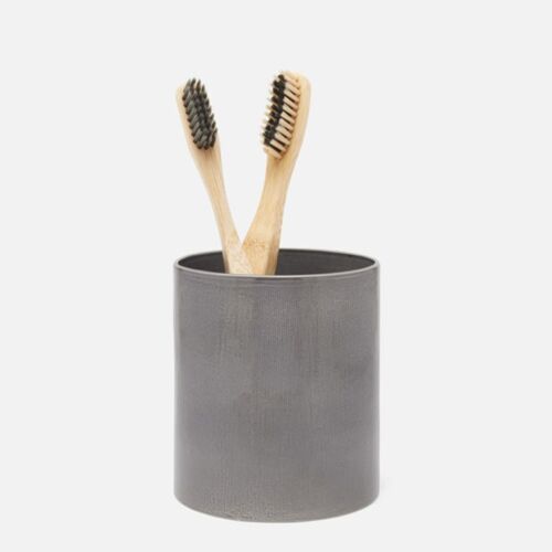 Pigeon & Poodle Cordoba Gray Brush Holder