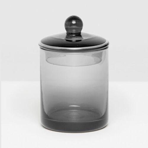 Pigeon & Poodle Glass Darby Canister Smoke Medium