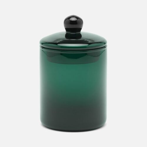 Pigeon & Poodle Glass Darby Canister Smokey Green Medium