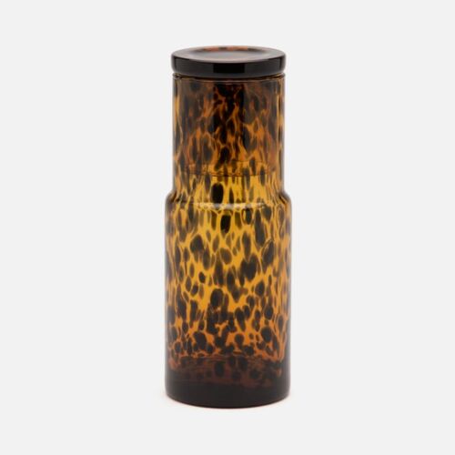 Pigeon & Poodle Glass Faro Carafe Tortoise