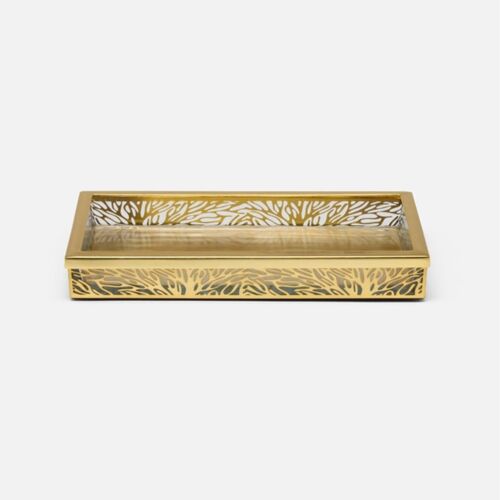 Pigeon & Poodle Lynn Matte Gold Tray Small