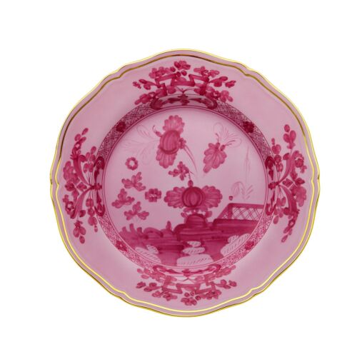 Ginori Oriente Italiano Porpora Gold Rim Dinner Plate