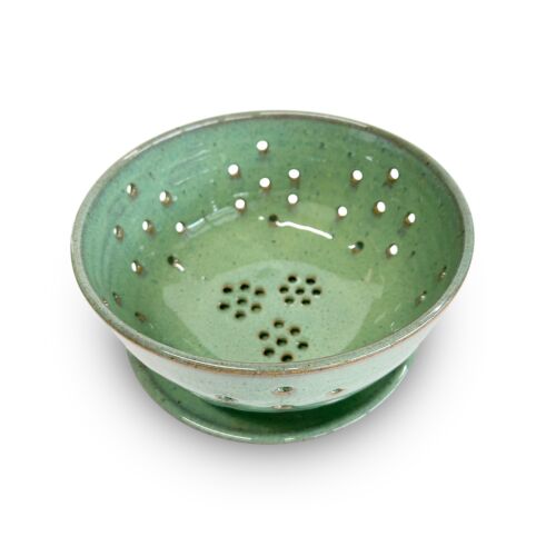 Rachael Pots Berry Bowl & Saucer Sage Large