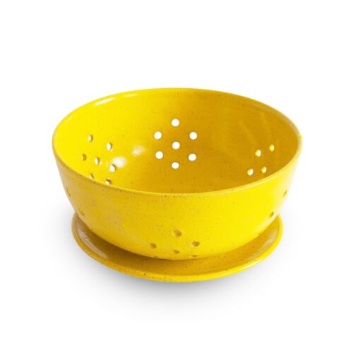 Rachael Pots Berry Bowl & Saucer Yellow Large