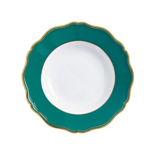 Raynaud Mazurka Turquoise Soup Plate