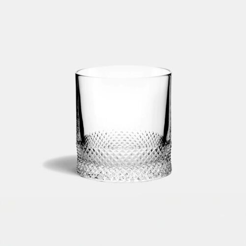 Richard Brendon Glass Diamond Double Old Fashioned
