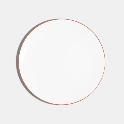      Richard Brendon Line Burnt Orange Coupe Side Plate