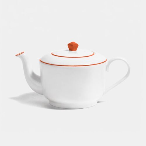 Richard Brendon Line Burnt Orange Teapot Medium