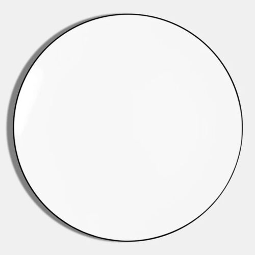 Richard Brendon Line Matte Black Coupe Charger Plate
