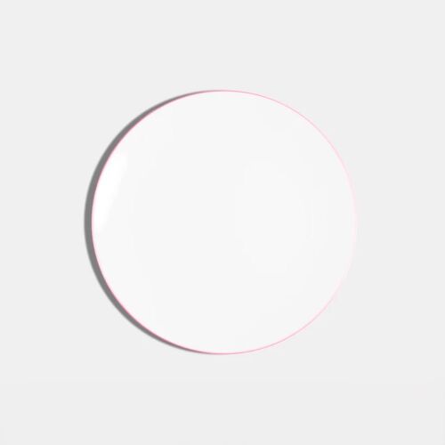 Richard Brendon Line Pink Coupe Bread & Butter Plate