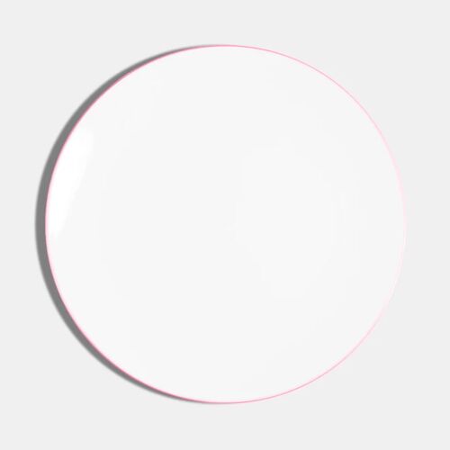Richard Brendon Line Pink Coupe Dinner Plate