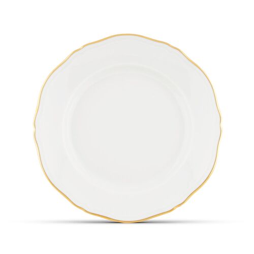 Ginori Corona Oro White & Gold Dinner Plate
