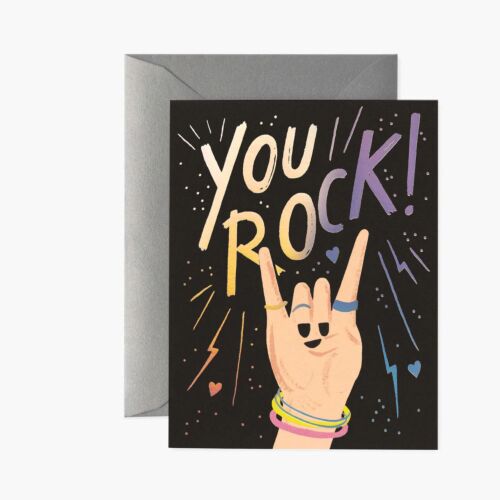 Rifle Stationery You Rock Card