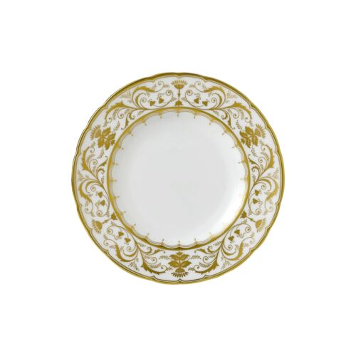 Royal Crown Derby Darley Abbey White & Gold Bread & Butter Plate