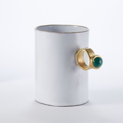    Serena Green Ring Mug