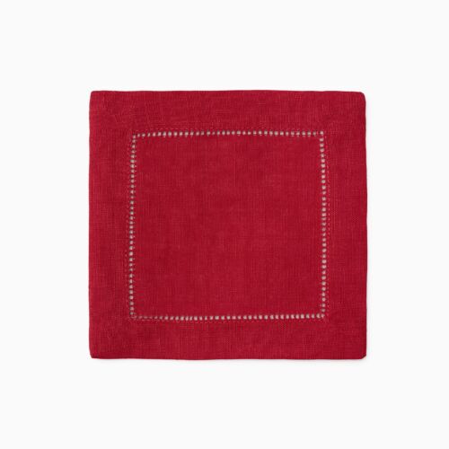 Sferra Cocktail Napkin Festival Red