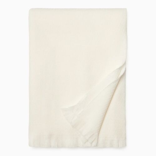 Sferra Taormina Throw Ecru