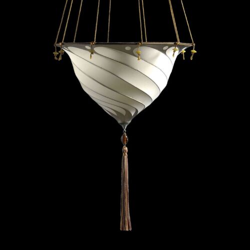Silk Lamp Suspended 14" Samarkanda Plain
