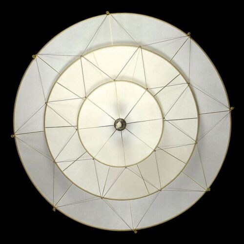  Silk Lamp Suspended 49" Scheherazade 3-Tier Plain