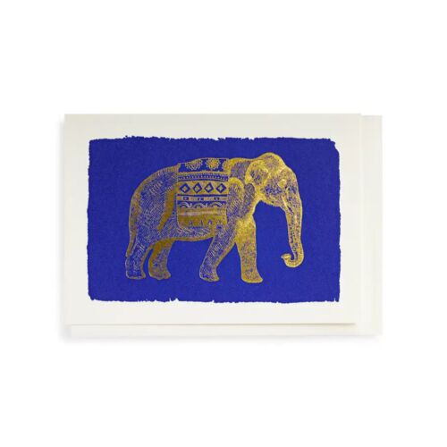 Stationery Blue Elephant Card