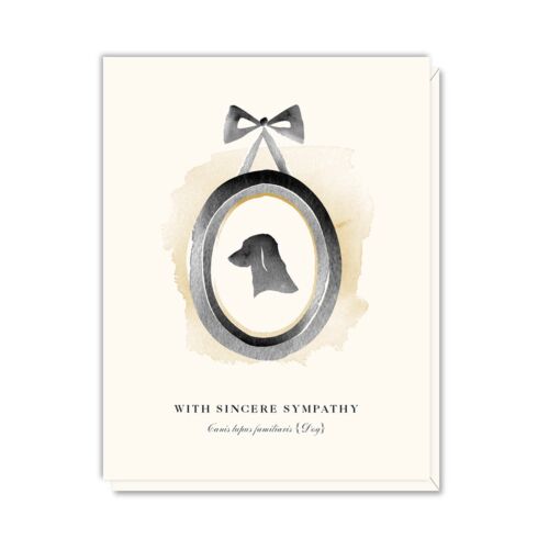 Stationery Dog Sympathy Card