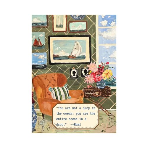 Stationery Drop in the Ocean Parlor Card