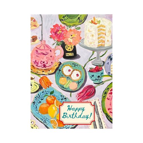 Stationery Happy Birthday High Tea Card