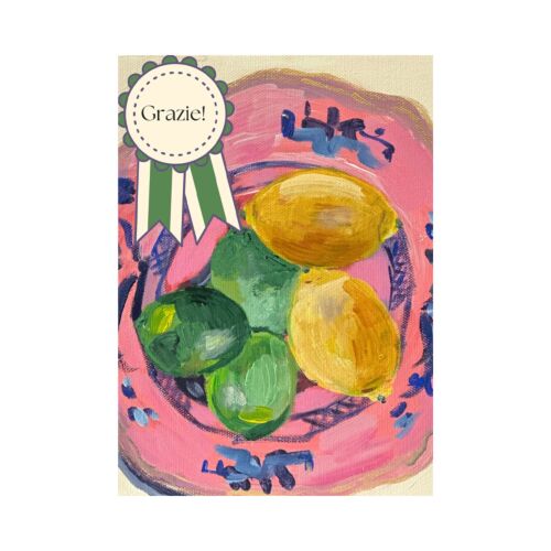 Stationery Lemon Lime Grazie Card